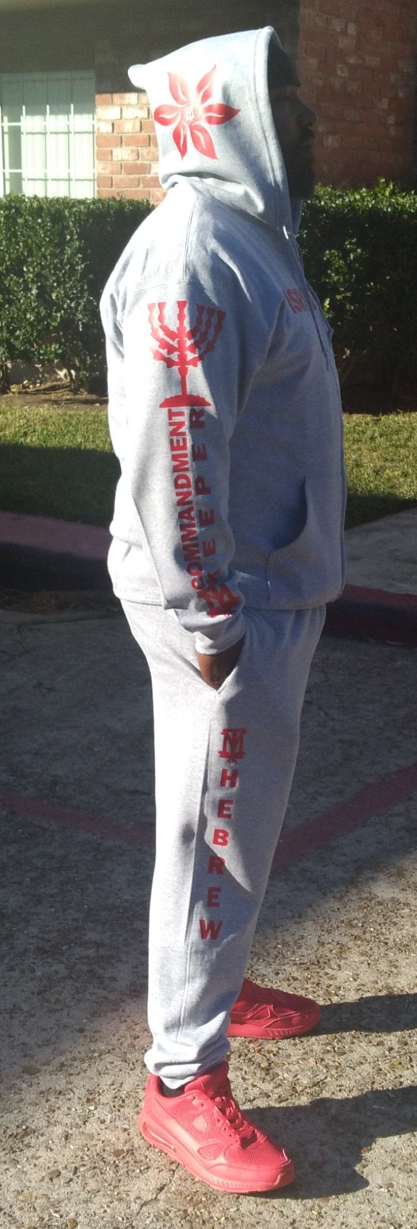 Custom Zip- Up Hoodie and Jogger Sweatpants- Unisex